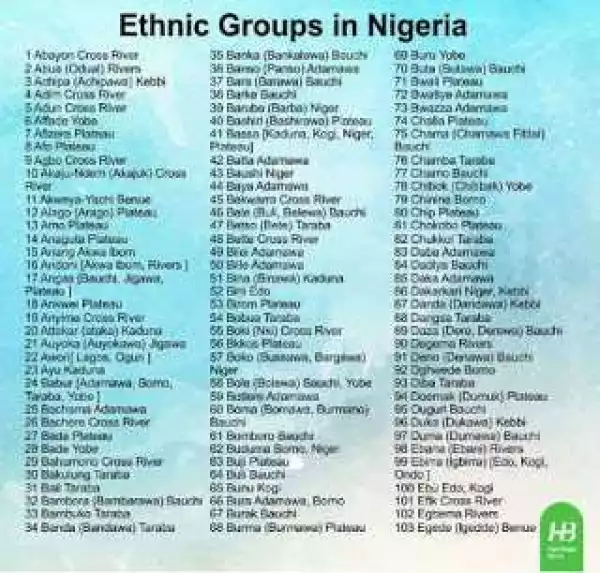 See List Of 371 Ethnic Groups In Nigeria (Snapshots)
